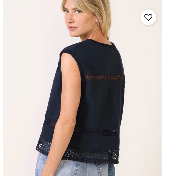 NEW Rag & Bone Rosie Navy top, XL, GP1519 - Picture 3 of 7